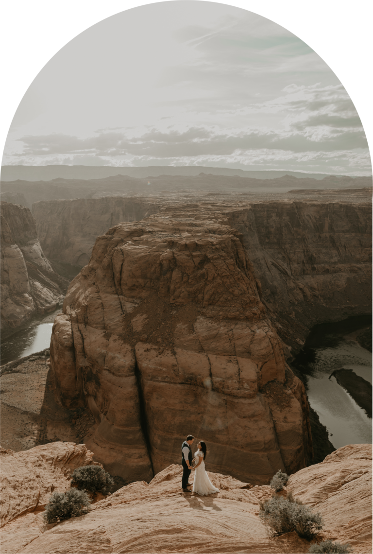 Horseshoe Bend Formal Wedding Attire Session Kali M Photos