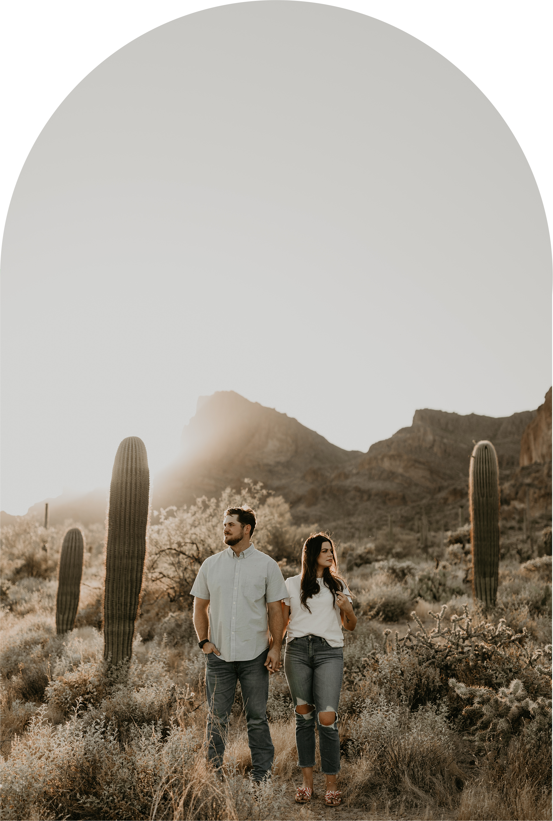 Superstition Mountains Engagement Session at Peralta Trail