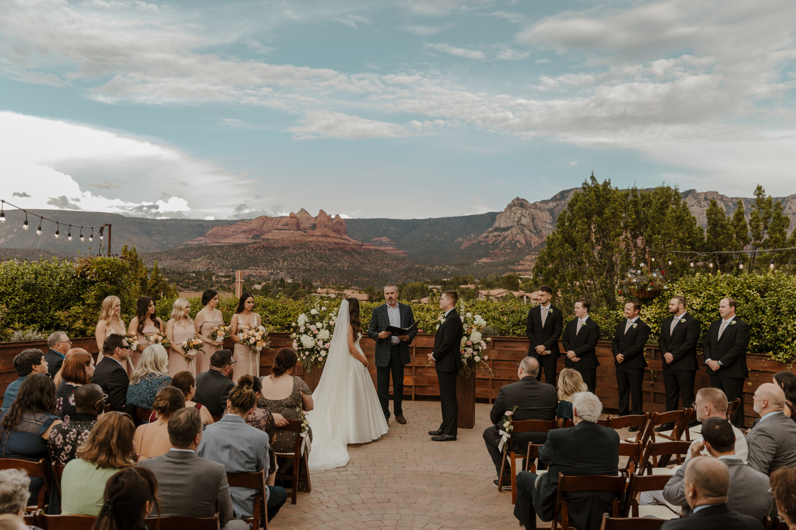 full ceremony picture with gorgeous background