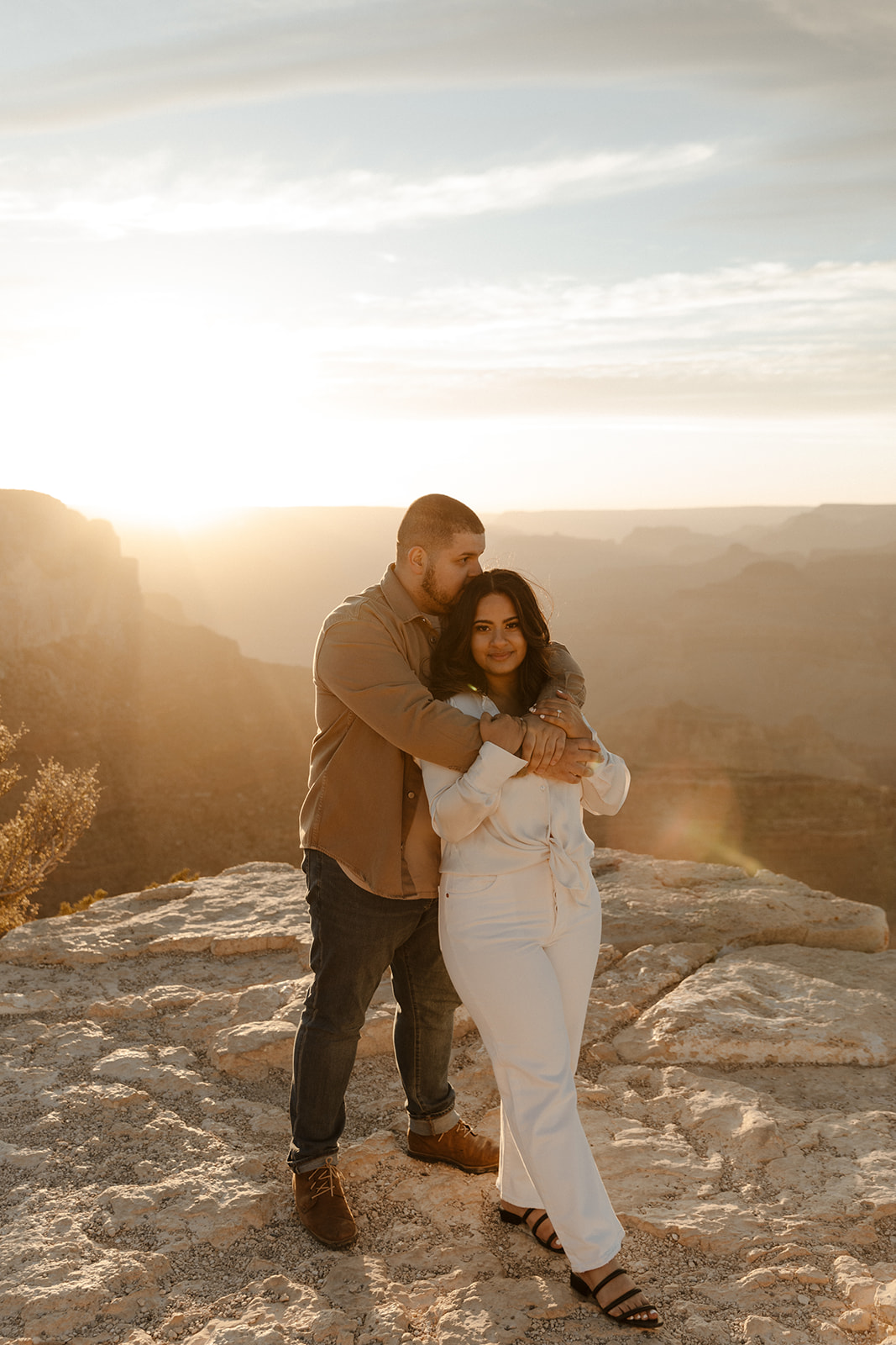 casual wear Grand Canyon Engagement Photos