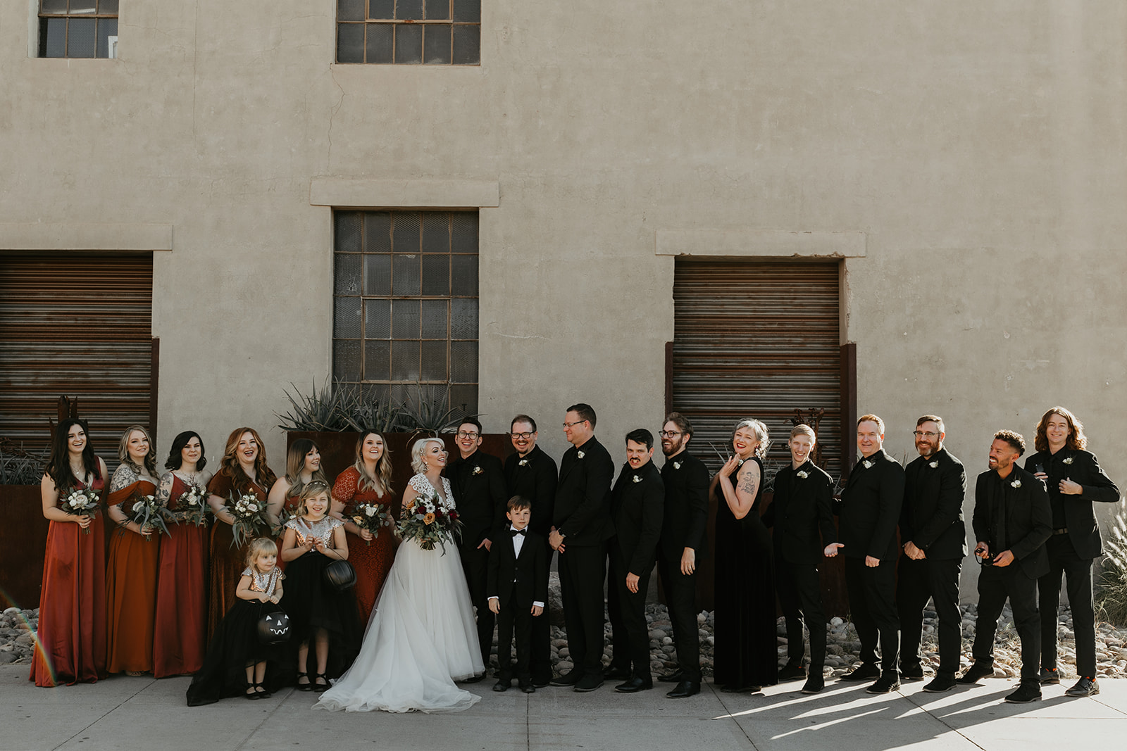 whole wedding party photo