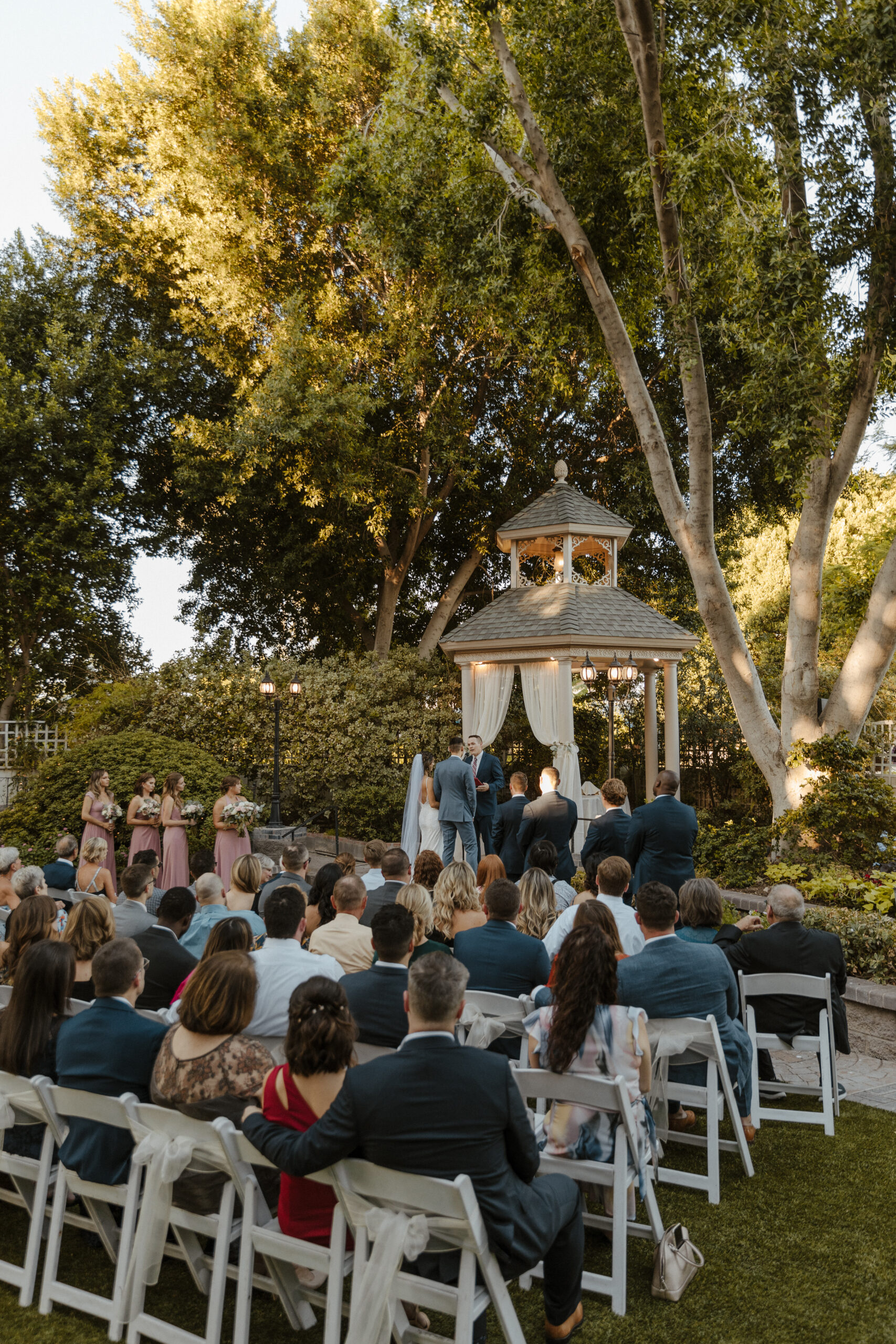 wedding ceremony at wright house wedding in arizona 