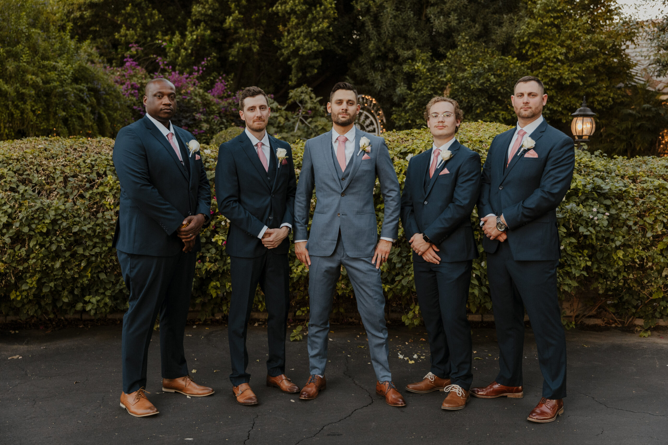 groom and groomsmen portrait 