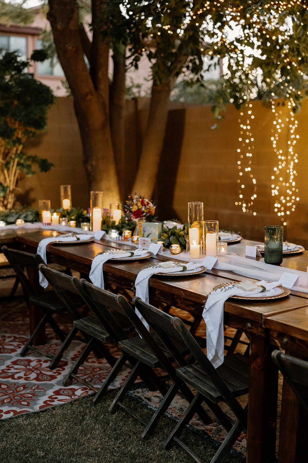 fall arizona wedding reception decor
