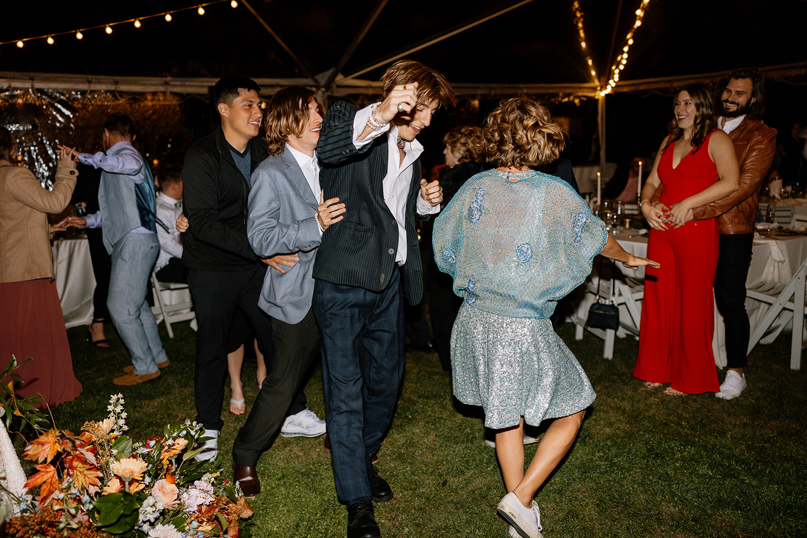 Guests dance during the dreamy Poco Diablo Resort wedding reception