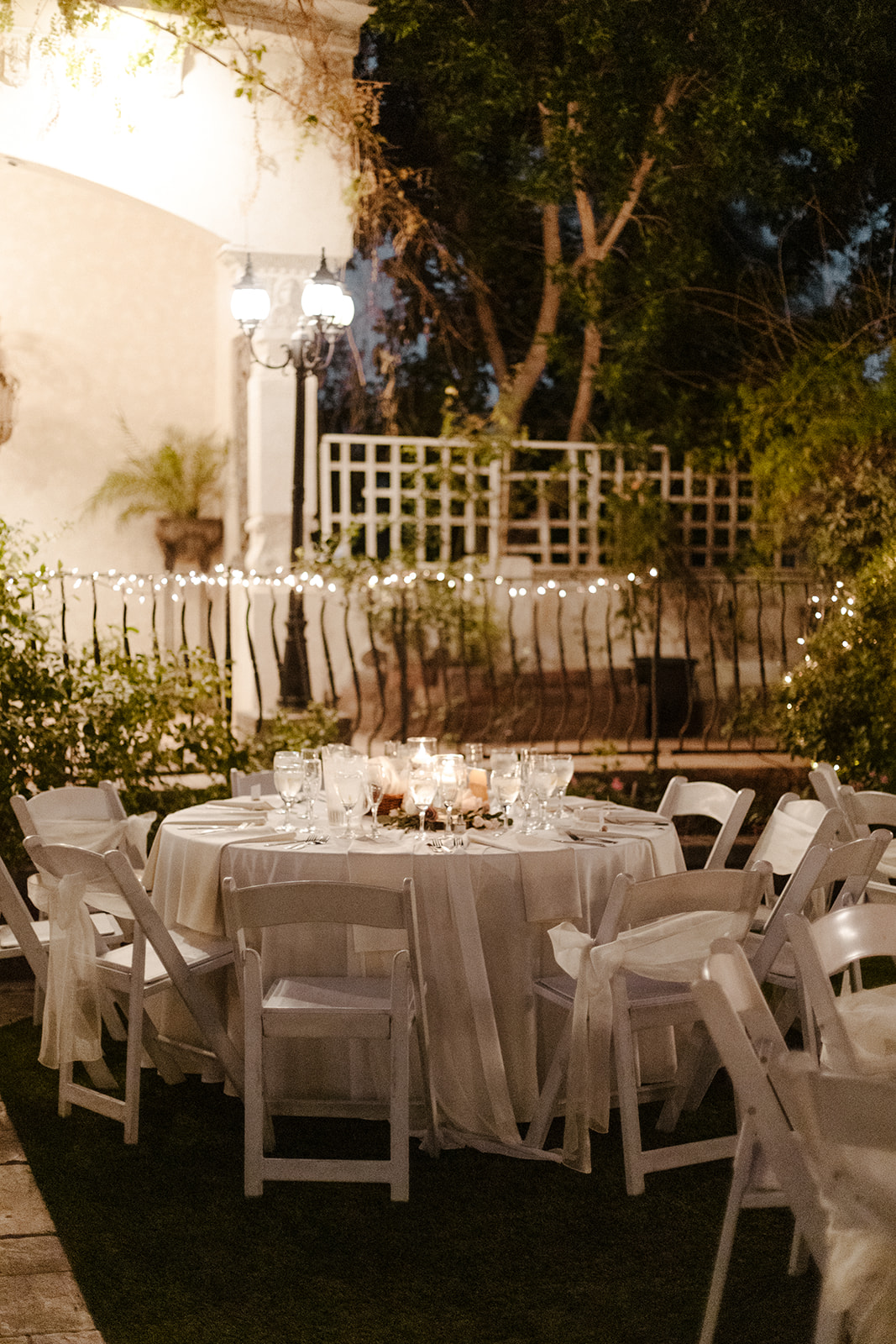 The stunning Wright House Garden Reception Center ready for the dreamy Arizona wedding day! 