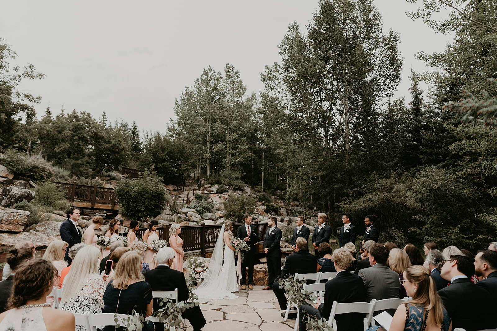 dreamy Betty Ford Alpine Gardens Wedding ceremony