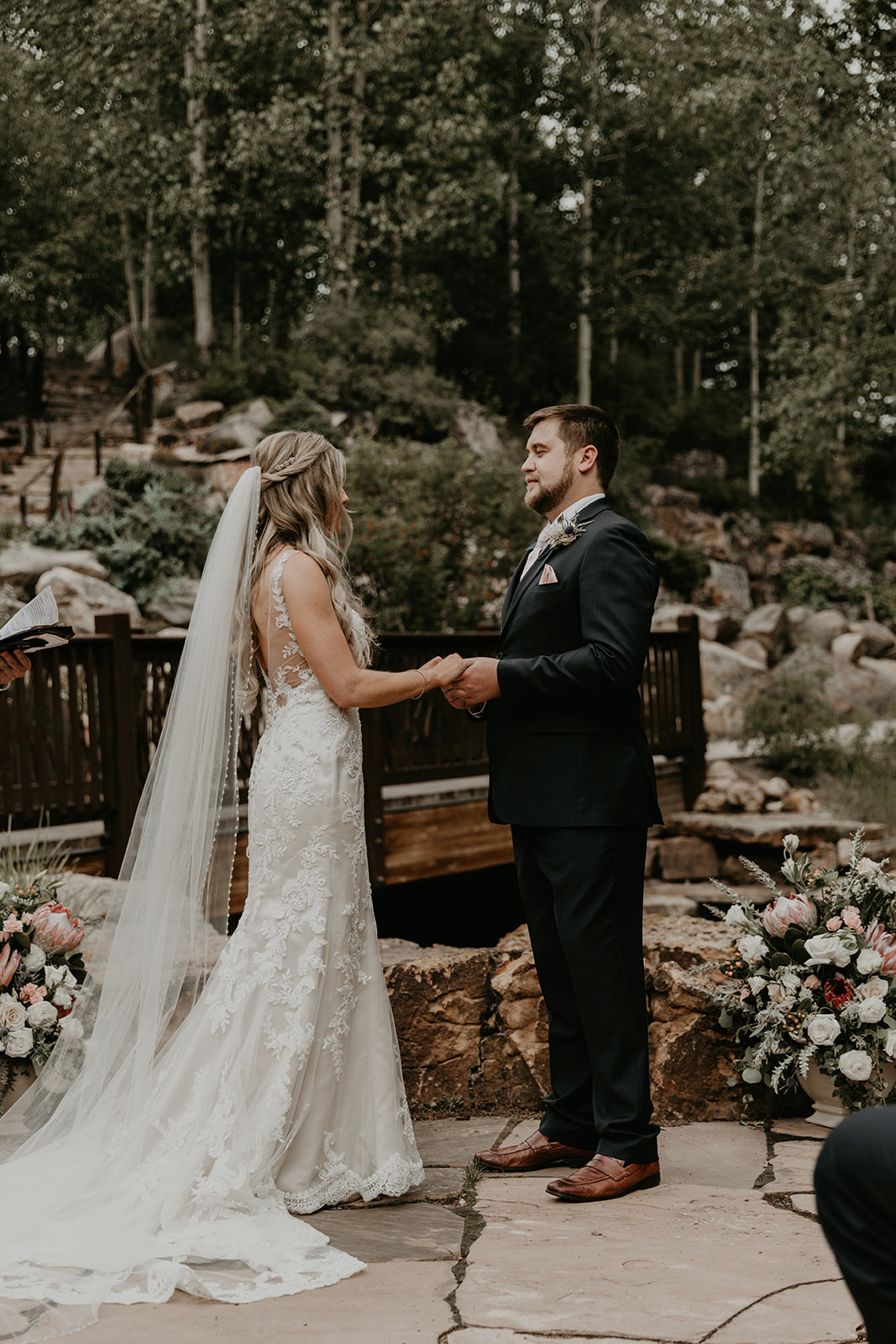 dreamy Betty Ford Alpine Gardens Wedding ceremony