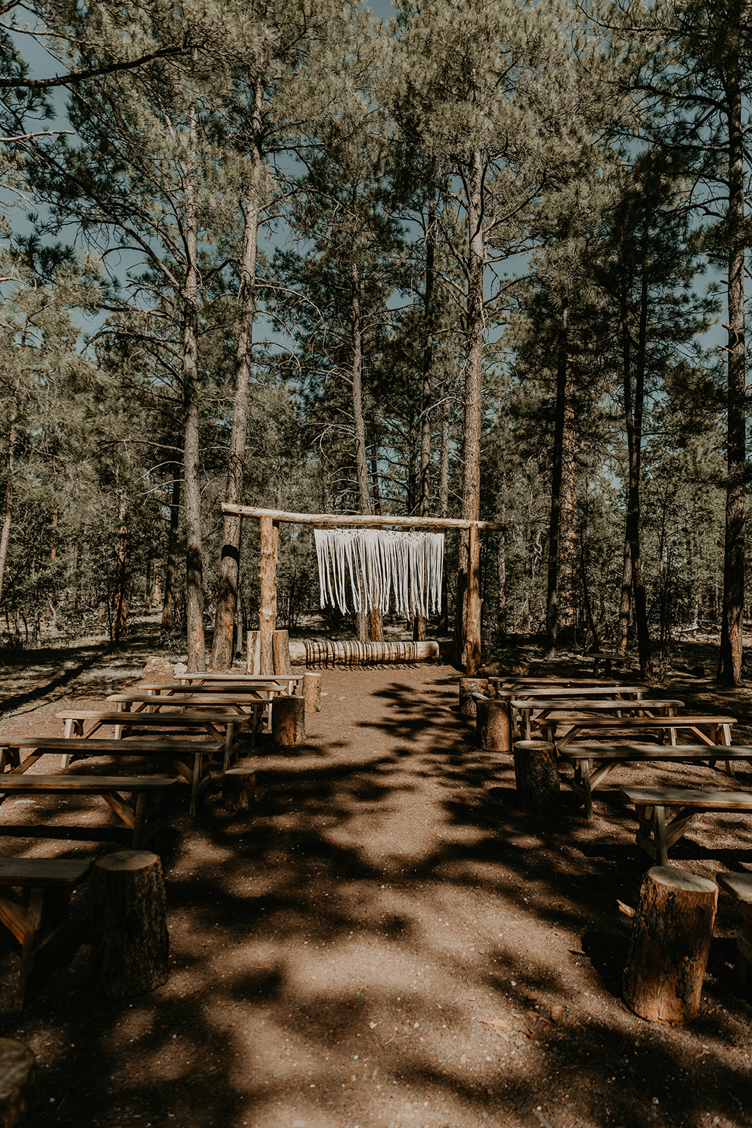 stunning outdoor wedding ceremony site set and ready for a dreamy Arizona wedding day