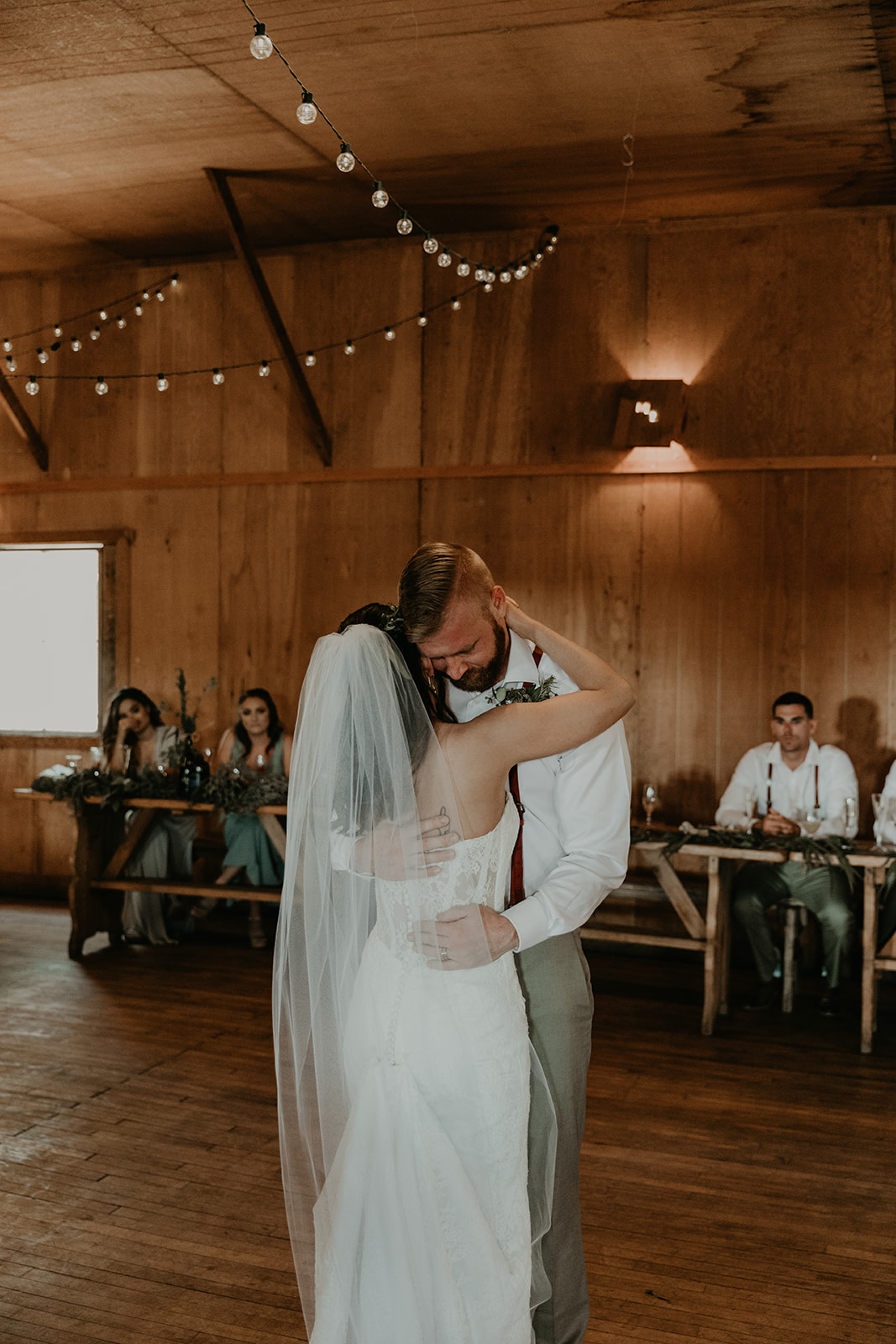 bride and groom share their candid first dance photos with their guests at their stunning Arizona 