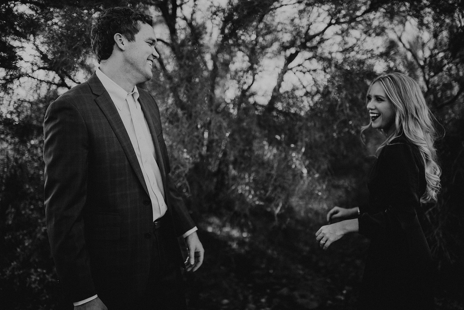 stunning couple pose together in the Arizona desert