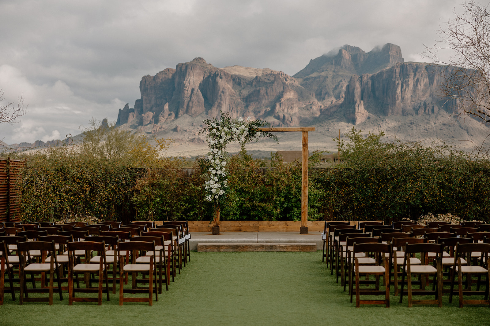 beautiful Arizona desert wedding ceremony site