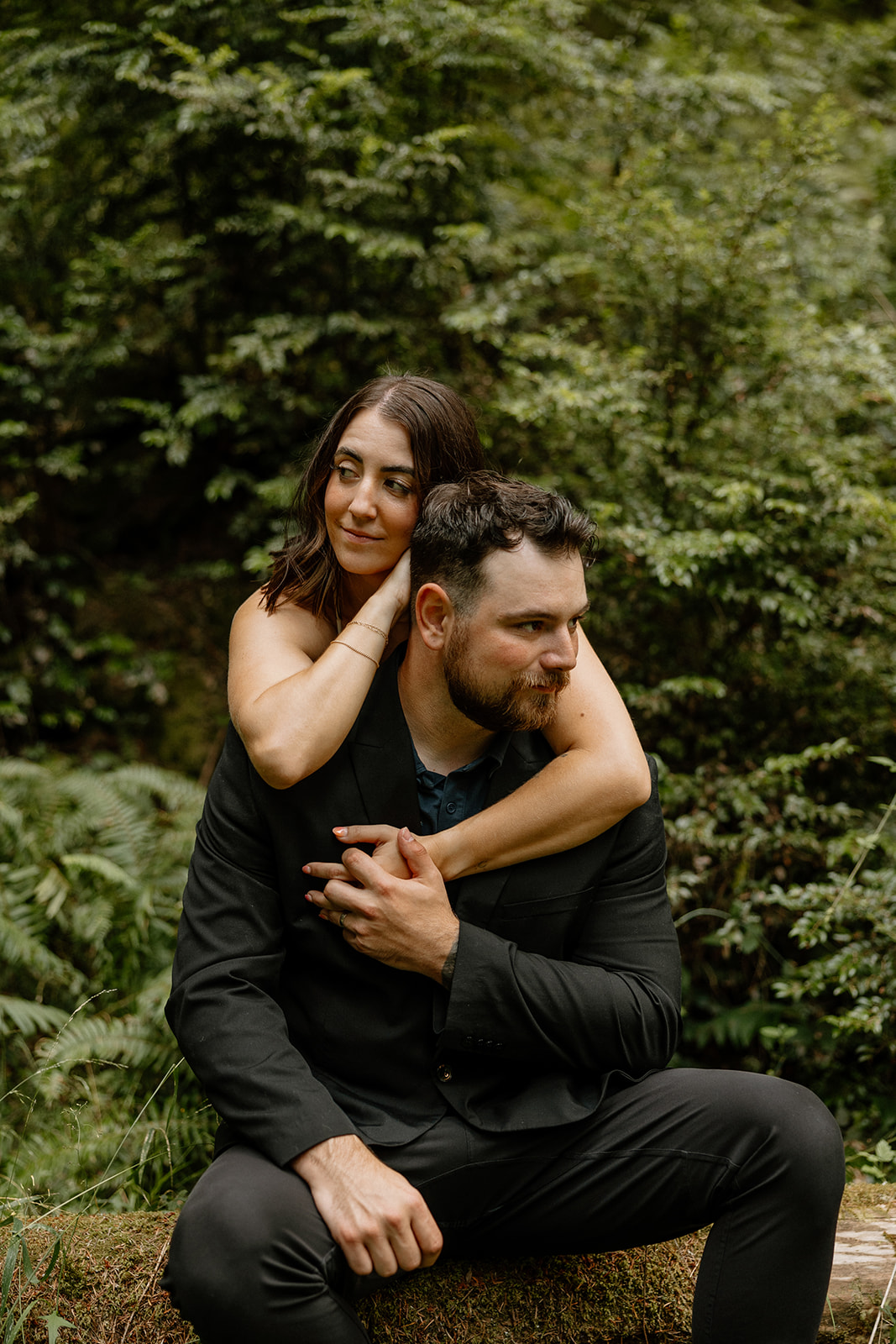 stunning couple pose together