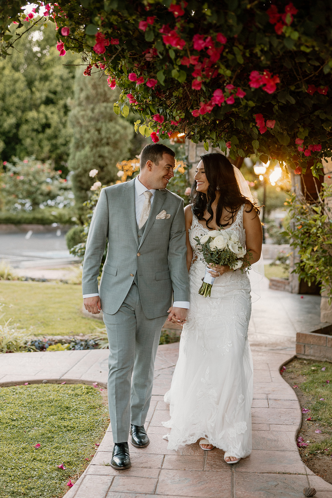 beautiful bride and groom share intimate moments together during their Arizona wedding