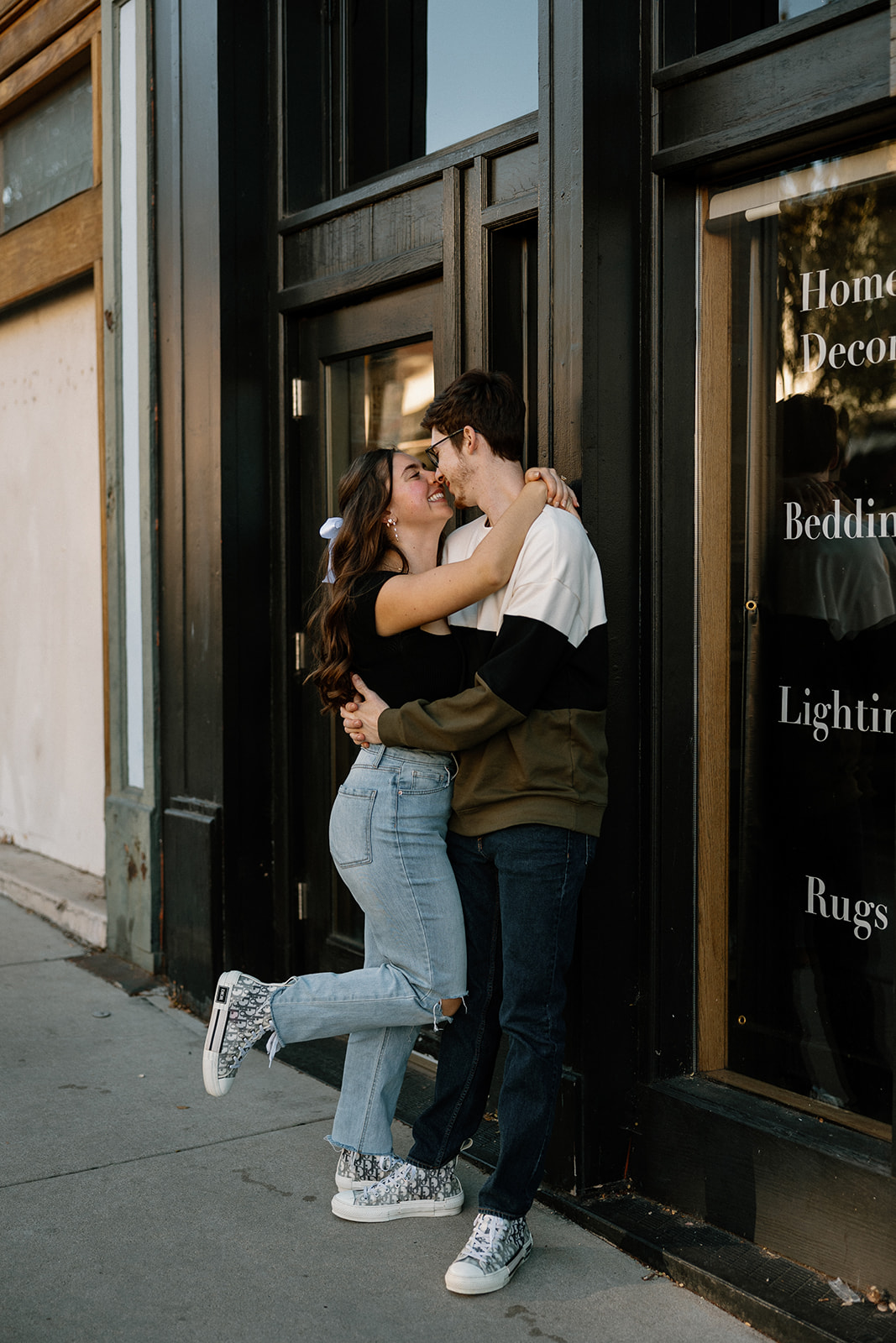 stunning downtown Prescott, Arizona engagement session