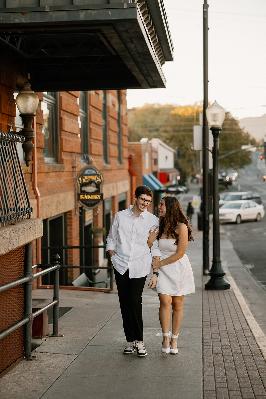 stunning downtown Prescott, Arizona engagement session