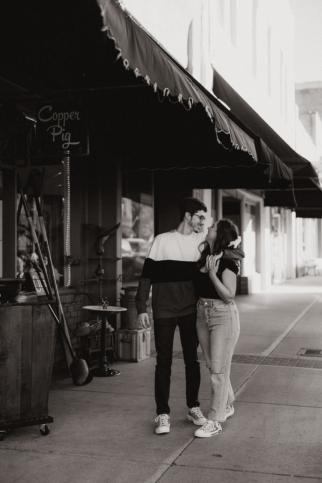 stunning downtown Prescott, Arizona engagement session