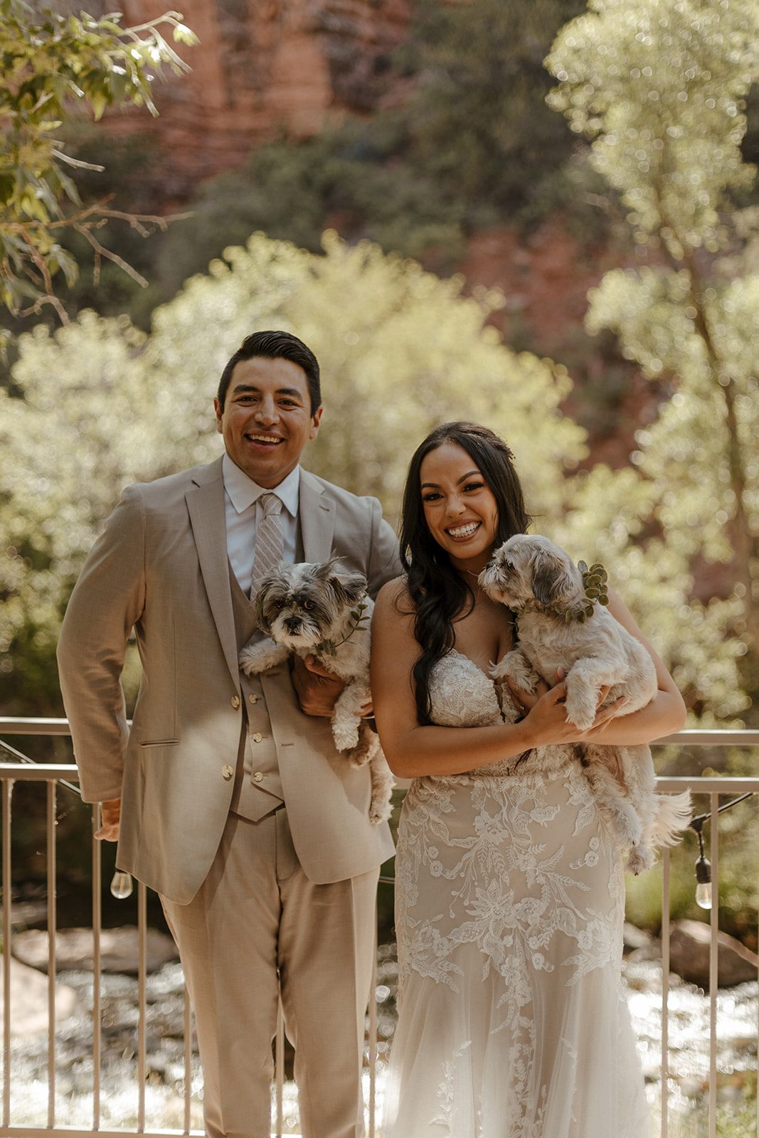 beautiful bride and groom pose together during their tlaquepaque wedding day