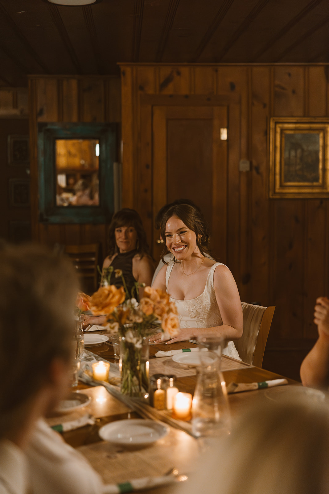 documentary style wedding reception photos from a beautiful Fall Flagstaff wedding in Arizona