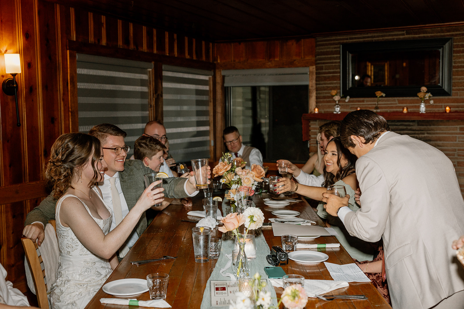 documentary style wedding reception photos from a beautiful Fall Flagstaff wedding in Arizona