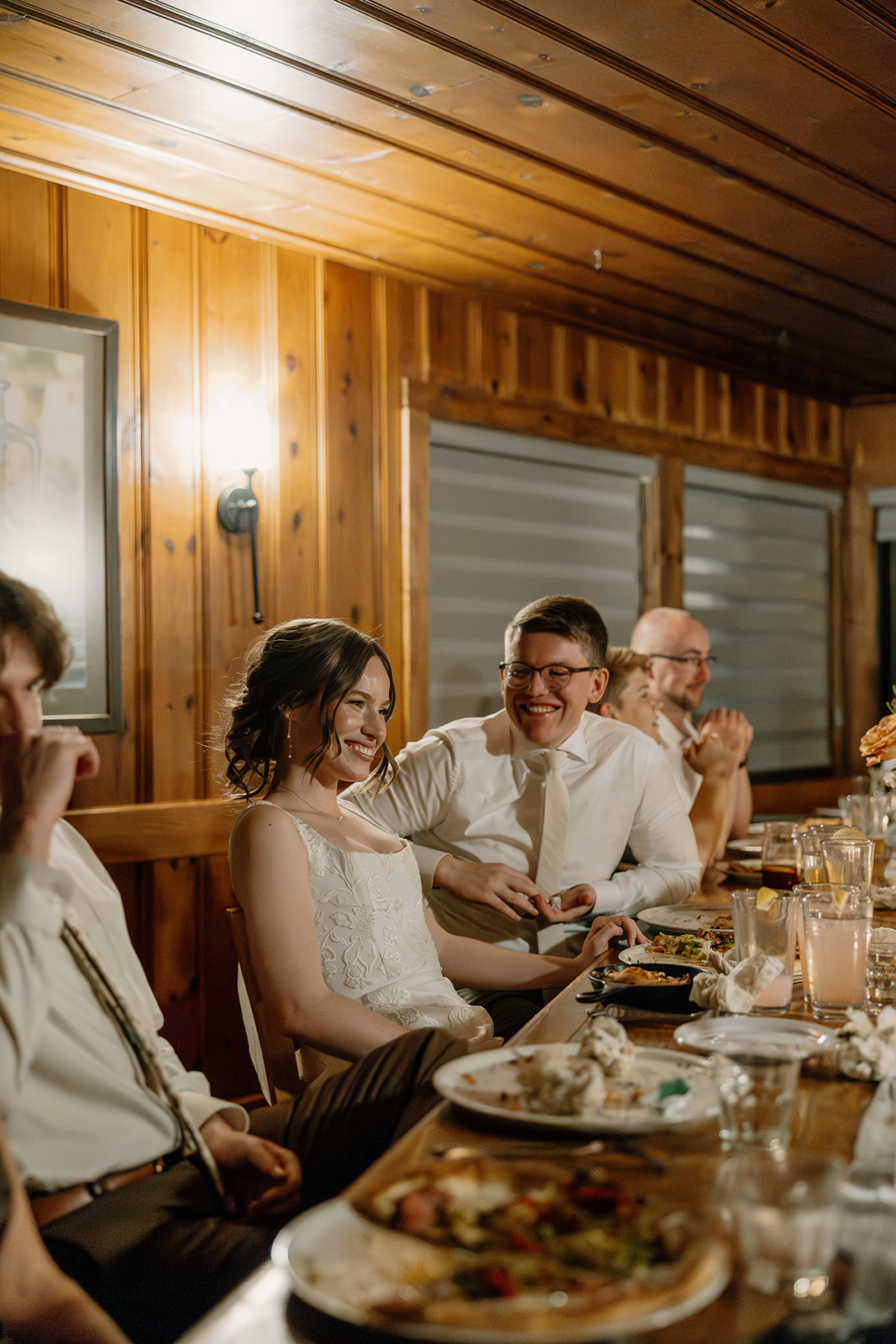 documentary style wedding reception photos from a beautiful Fall Flagstaff wedding in Arizona
