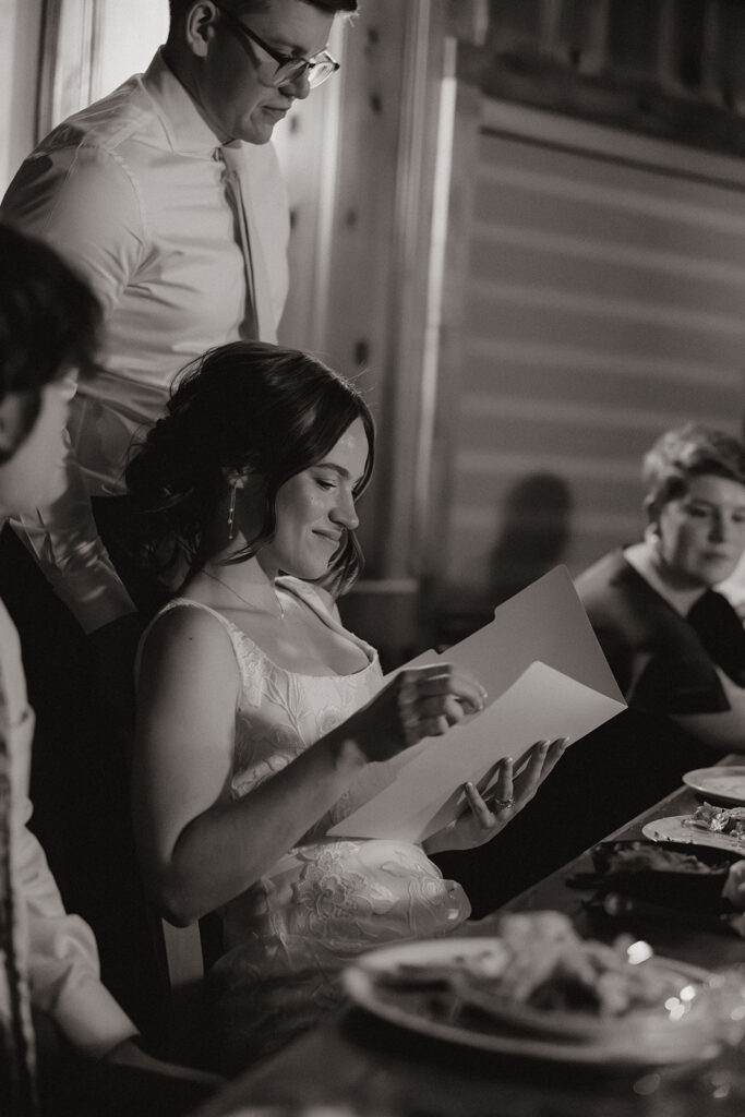 documentary style wedding reception photos from a beautiful Fall Flagstaff wedding in Arizona