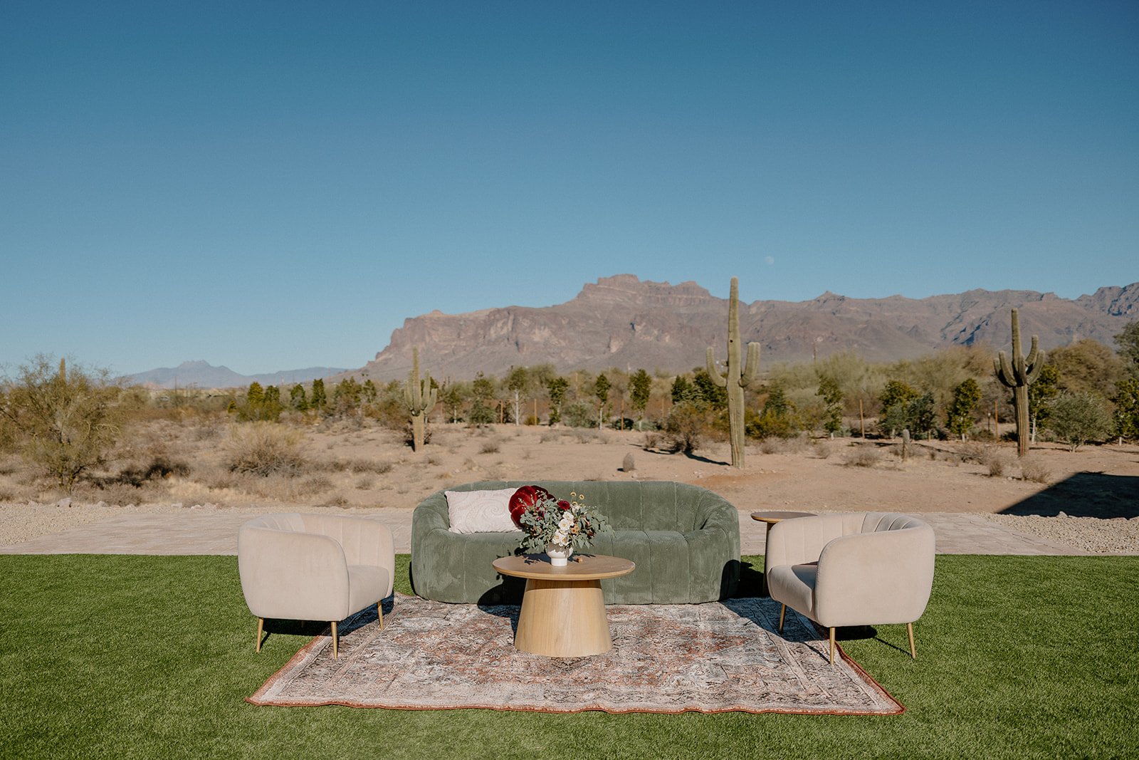 desert view's chapel hangout area for the bride and groom to relax and enjoy some 1 on 1 time