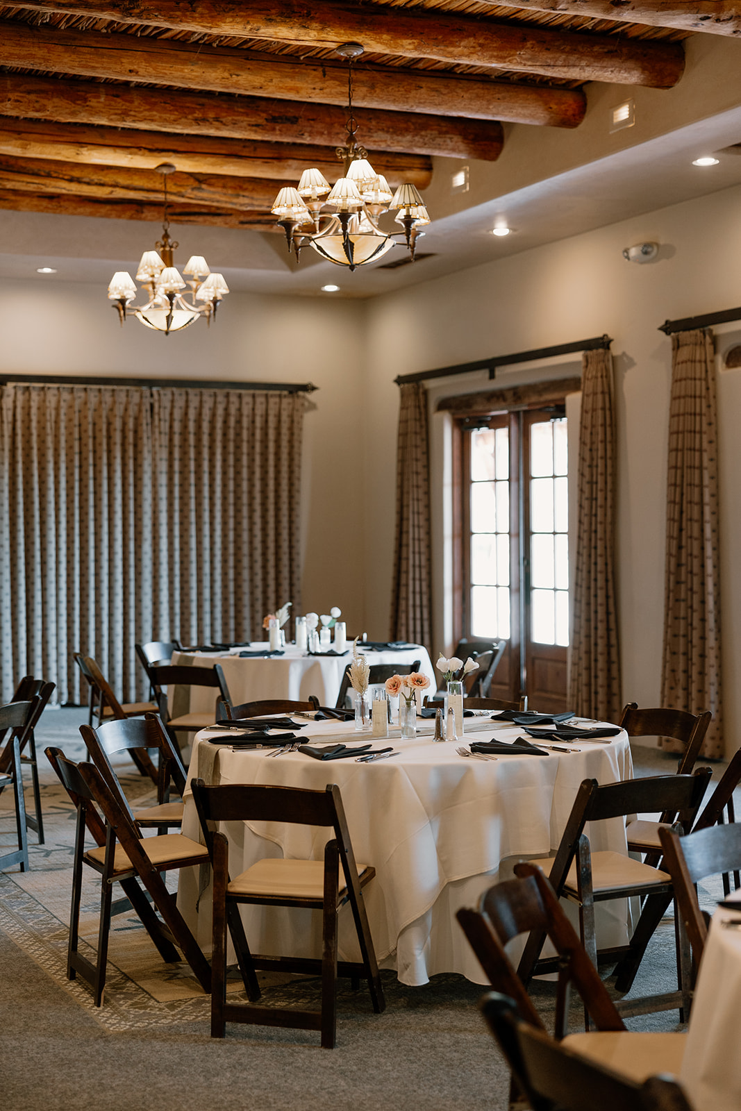 The Saguaro at Tanque Verde Ranch set up for a wedding reception